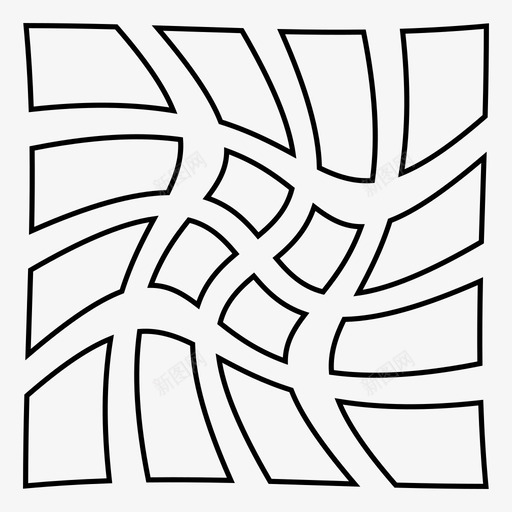 方形图案画笔瓷砖图标svg_新图网 https://ixintu.com 图案 扭曲 方形图案 瓷砖 画笔