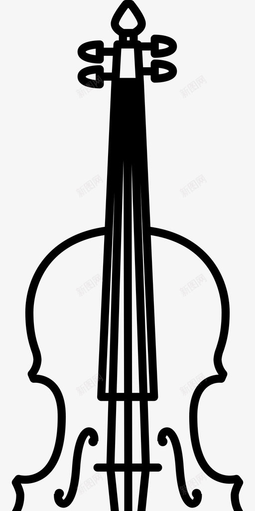 中提琴古典音乐图标svg_新图网 https://ixintu.com 中提琴 乐器 古典 演奏 管弦乐队 音乐