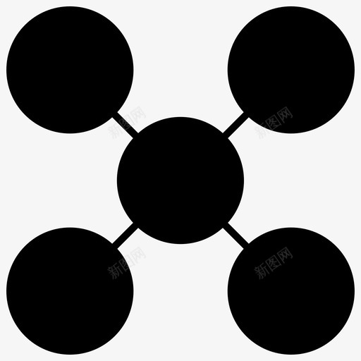 模型图形网络图标svg_新图网 https://ixintu.com 图形 实体建模 模型 网络