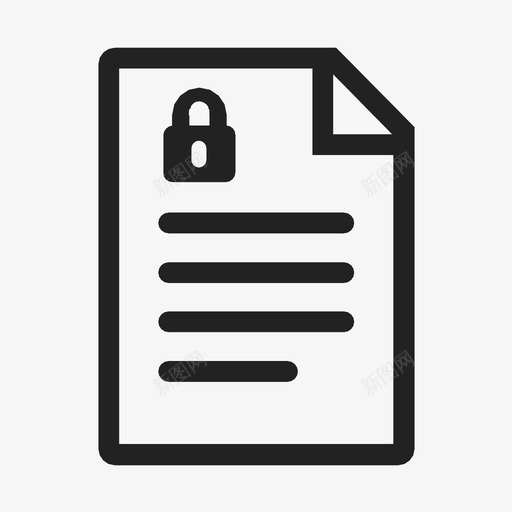 隐私政策协议授权图标svg_新图网 https://ixintu.com 保证 协议 授权 机密 条款和条件 隐私政策