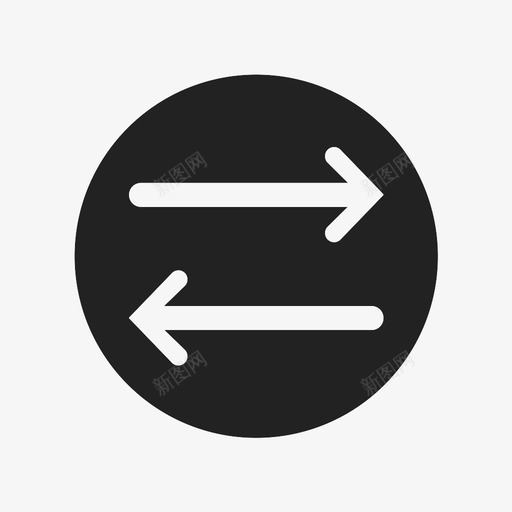 箭头光标水平图标svg_新图网 https://ixintu.com 光标 指针 水平 箭头