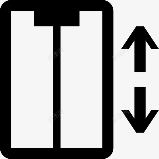 电梯大楼向下图标svg_新图网 https://ixintu.com 向下 大楼 电梯 电梯上升 粗轮廓