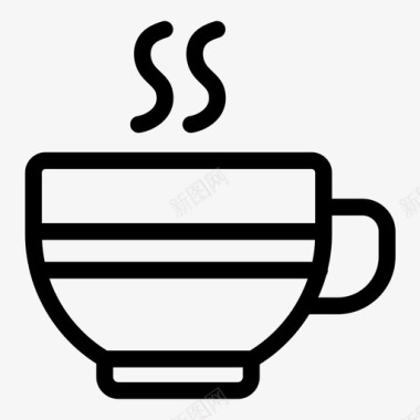 杯子野营咖啡图标图标