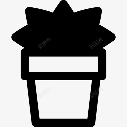 种植室内种植叶子图标svg_新图网 https://ixintu.com 叶子 室内种植 盆栽 种植