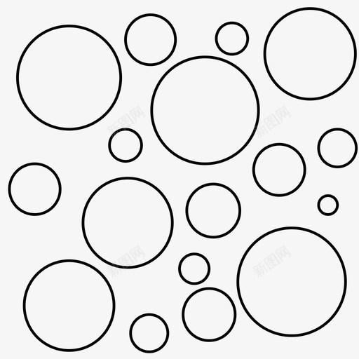 圆圈背景许多图标svg_新图网 https://ixintu.com 图案 圆圈 背景 许多