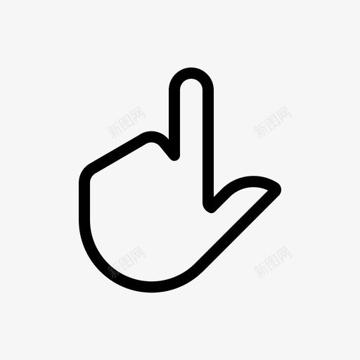 finger point click 01svg_新图网 https://ixintu.com finger point click 01