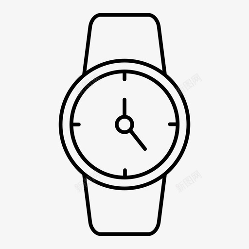 手表闹钟时钟图标svg_新图网 https://ixintu.com 手表 提醒器 时钟 计时器 闹钟