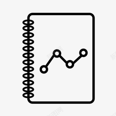 分析笔记本书籍报告图标图标