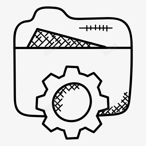 文件夹设置档案数据管理图标svg_新图网 https://ixintu.com 搜索引擎优化和营销涂鸦图标 数据处理 数据管理 文件夹设置 文件夹选项 档案
