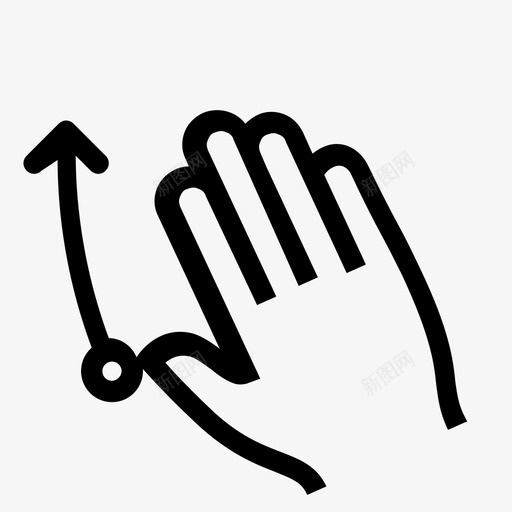 gesture_5f-swipe-upsvg_新图网 https://ixintu.com gesture_5f-swipe-up