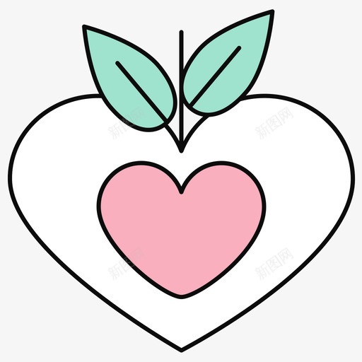 heart-19svg_新图网 https://ixintu.com heart-19 填充 多色 可爱 扁平