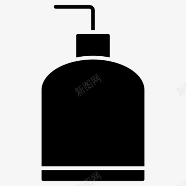 肥皂分配器美容瓶子图标图标