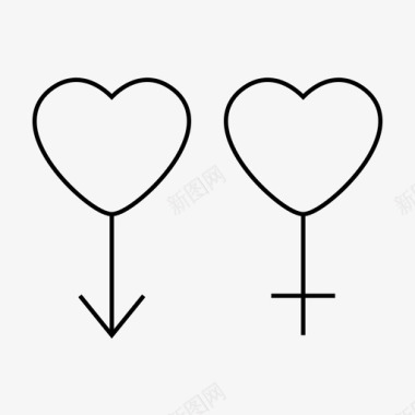 性别夫妻伴侣图标图标