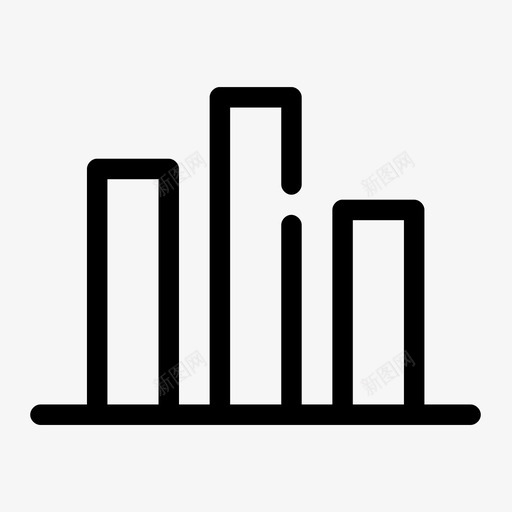 柱状图进化图表图标svg_新图网 https://ixintu.com 图表 基本间隙介质 柱状图 生长 进化