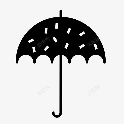 雨伞预报防护图标svg_新图网 https://ixintu.com 天气 女式时尚固体 防护 雨 雨伞 预报