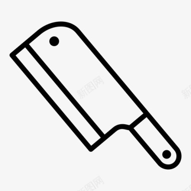 刀切刀厨房用具图标图标