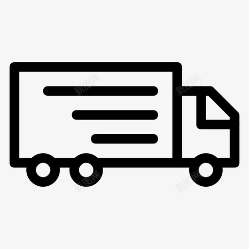 卡车集装箱重型图标svg_新图网 https://ixintu.com ios和android字形 六轮车 卡车 车辆 重型 集装箱