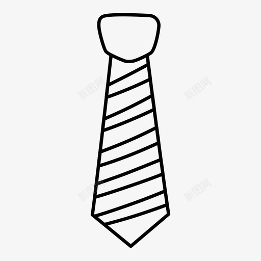 领带配件衣服图标svg_新图网 https://ixintu.com 衣服 配件 领带