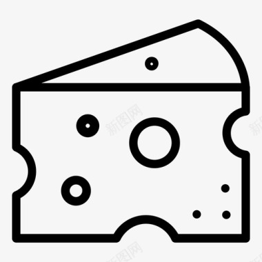 奶酪食物瑞士奶酪图标图标