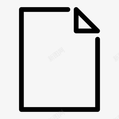 黑文件空文件纸张图标图标