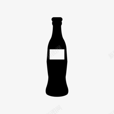 汽水瓶冷的饮料图标图标