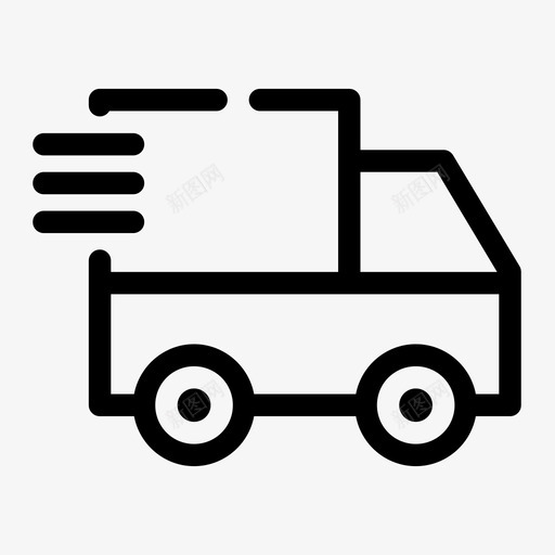 卡车运送包装运输图标svg_新图网 https://ixintu.com 包装 卡车运送 运输 运输间隙介质