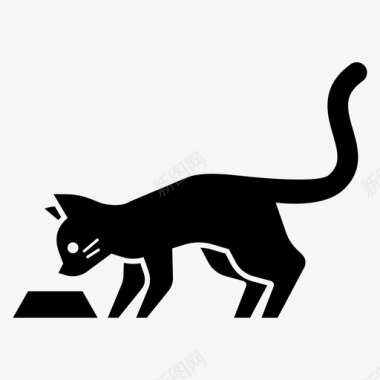 猫粮动物碗图标图标