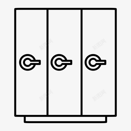 橱柜储物柜架子图标svg_新图网 https://ixintu.com 储物柜 架子 橱柜