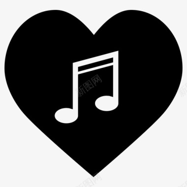 音乐之心爱音符图标图标
