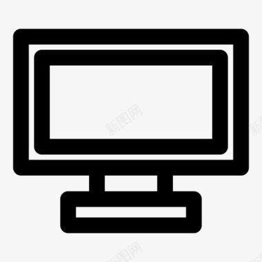 显示器电脑键盘图标图标