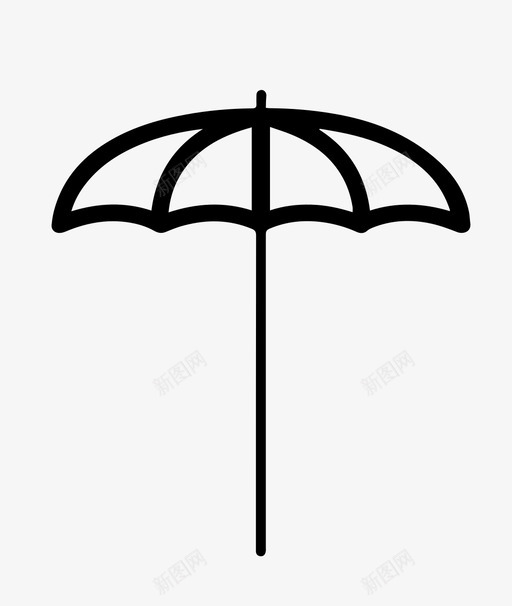 伞海滩防护图标svg_新图网 https://ixintu.com 伞 海滩 防护 阳光 雨水