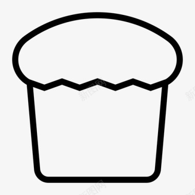纸杯蛋糕面包房烘焙图标图标