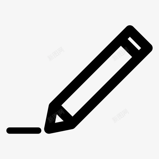 编辑铅笔写作图标svg_新图网 https://ixintu.com 写作 大众化 编辑 铅笔