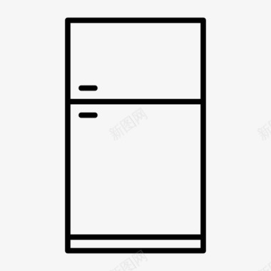 冰箱厨房家用电器和家具图标图标