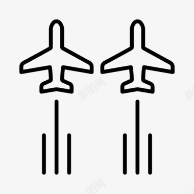 航展空中交通管制飞机图标图标