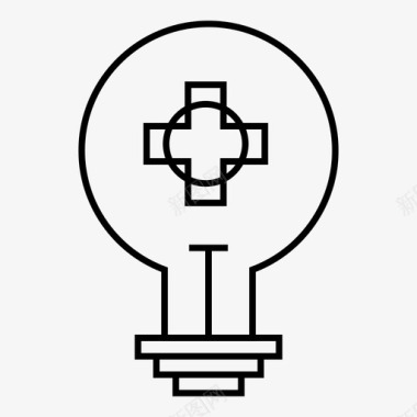 电力工业灯具图标图标