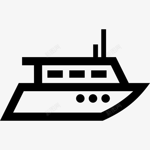 游艇游轮豪华图标svg_新图网 https://ixintu.com 游艇 游轮 船舶 豪华 运输和物流概述