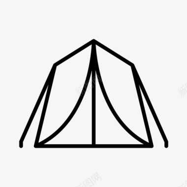 帐篷军队营地图标图标