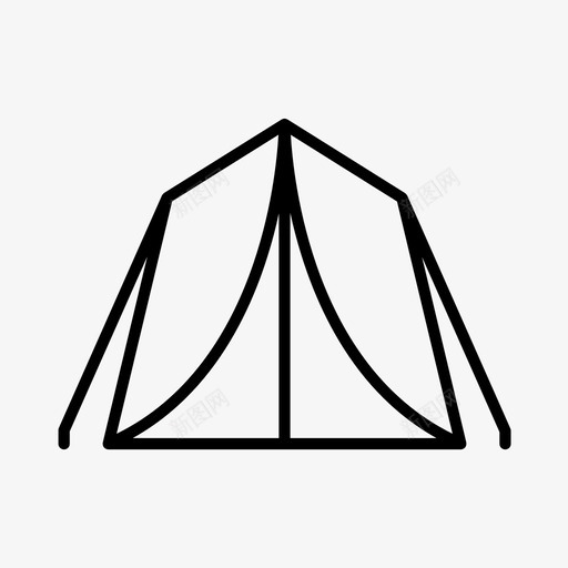 帐篷军队营地图标svg_新图网 https://ixintu.com 军队 士兵 帐篷 战争 营地