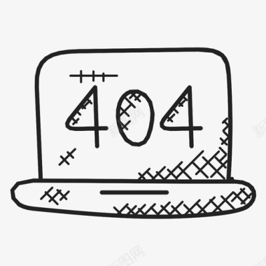 404错误404找不到断开或断开链接图标图标