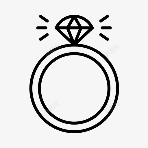 采购产品戒指钻石订婚戒指图标svg_新图网 https://ixintu.com 婚礼 珠宝 订婚戒指 采购产品戒指 钻石