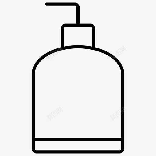 洗发水瓶子肥皂分配器图标svg_新图网 https://ixintu.com 洗发水 瓶子 美容工具 肥皂分配器