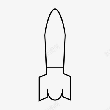 火箭军用飞机图标图标