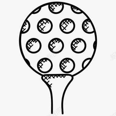 高尔夫球高尔夫俱乐部高尔夫球打球图标图标