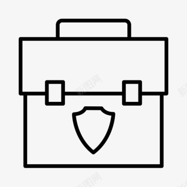 公文包犯罪侦探图标图标