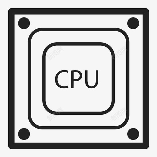 cpu内存处理图标svg_新图网 https://ixintu.com cpu 内存 处理 处理器 软硬件