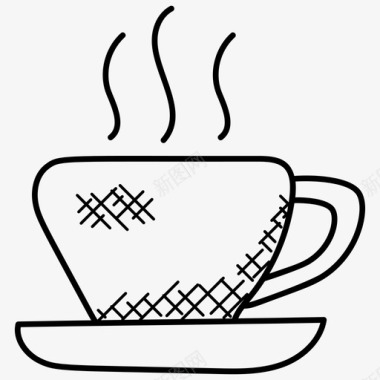 茶杯咖啡杯陶器图标图标