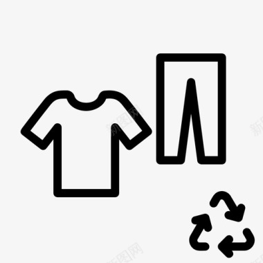 回收衣服衣服织物图标图标