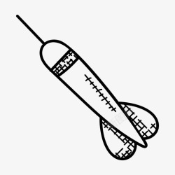 箭耙耙射箭飞镖箭图标高清图片