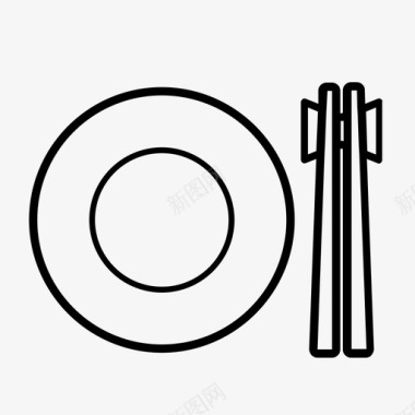 采购产品盘子和筷子盘子和筷子亚洲图标图标